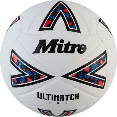 Produktbild von Mitre - "Ultimatch One" Fußball RD3248 (4) (Weiß/Schwarz/Rot)