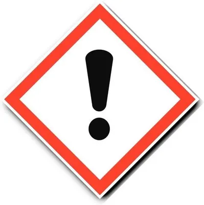 Immagine prodotto di Etichetta di sicurezza - Pittogramma di sicurezza - Marcatura di sicurezza - Impermeabile e resistente ai raggi UV - 30x30 cm - Rosso e nero