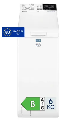 Immagine prodotto di Electrolux EW6T46KB lavatrice Caricamento dall'alto 6 kg 1200 Giri/min Bianco