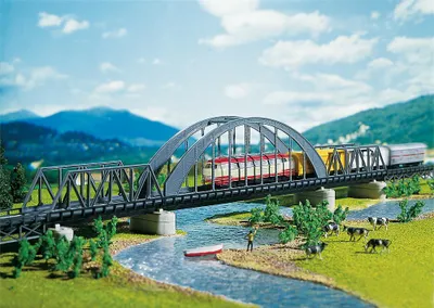 Produktbild von FALLER 222583 - Spur N - Bogenbrücke mit 2 Vorflutbrücken
