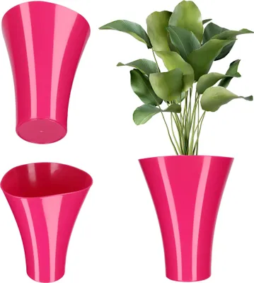 Produktbild von Übertopf - Blumentopf/Pflanzübertopf - Mittelgröße - Dekorativ - Rosa