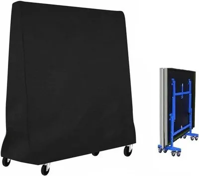 Image de Housse imperméable pour table de ping-pong, noire, 185 x 70 x 165 cm