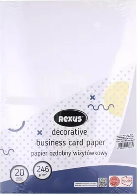 Produktbild von Visitenkartenpapier A4/20K weiß Großer Hammer