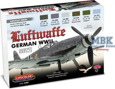 Productafbeelding van LIFECOLOR LC-CS7 Set, Duitse Luftwaffe uit de Tweede Wereldoorlog, editie 2