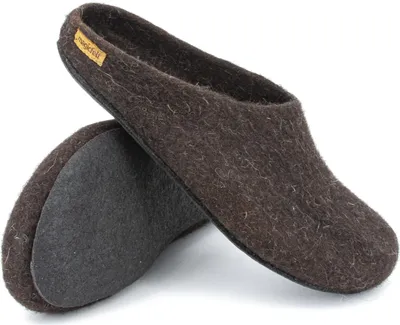 Produktbild von Magicfelt AT 719 Filz-Hausschuh - für Damen & Herren | Pantoffel aus 100% Schurwolle Juraschaf Schwarz ,42