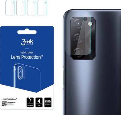 Produktbild von 3mk Hybridglas Lens Protection für Oppo A55s  (aparat centralny) Kamera Objektiv Kameralinse 0,16mm 6H (4 Stück)
