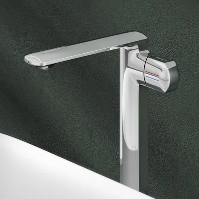 Produktbild von Mai & Mai Armatur Bad Wasserhahn Badezimmer Waschtischarmatur Einhebelmischer Mischbatterie Bad aus Messing mit Wassersparfunktion Silber 1180H