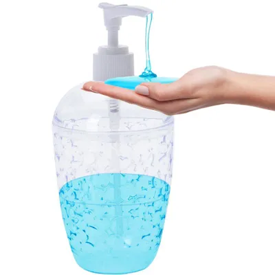 Produktbild von Bathroom Solutions Flüssigseifenspender Spülmittelspender TRANSPARENT für Geschirrspülmittel Flüssigseife