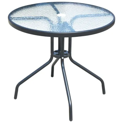 Produktbild von vidaXL 5-tlg. Garten-Essgruppe Stahl Schwarz
