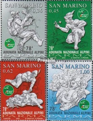 Produktbild von Briefmarken San Marino 2005 Mi 2194-2197 (kompl.Ausg.) postfrisch Gebirgsjägerversammlung