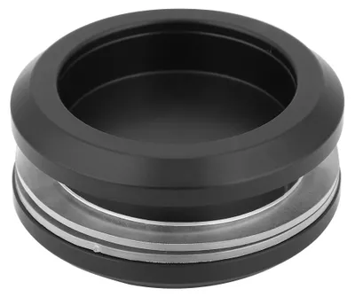 Produktbild von Schwarzer runder Glasschiebetürgriff aus Aluminiumlegierung, Möbelgriff, Schrankknopf