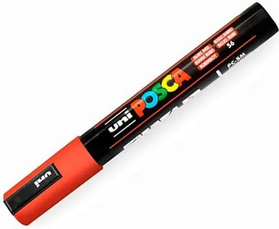 Image de POSCA - POSCA PC5M M Rood | 1 pièce | 6 pièces