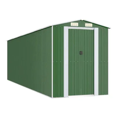 Produktbild von Geräteschuppen Grün 192x689x223 cm Verzinkter Stahl