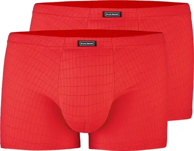 Produktbild von Bruno Banani 2er Pack Check Line 2.0 Retro Short / Pant Stoffummantelter Bund, Suspensorium mit Baumwolleinsatz, Atmungsaktiv, pflegeleicht und farbecht