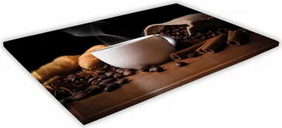 Zdjęcie produktu dla SZKLANA DESKA KUCHENNA 30x20 105a Kawa i cynamon