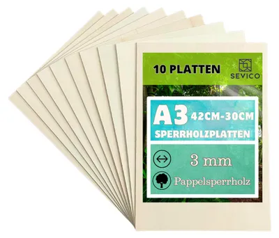 A stack of thin wooden boards, fanned out, with a label on the top board.