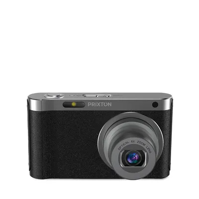 Produktbild von PRIXTON Digitalkamera 4K 64 MP Discovery, Fotokamera mit WLAN, Anti-Shake-Bildstabilisierung, Gesichtserkennung, 6X Optischer Zoom, 2.88" Display