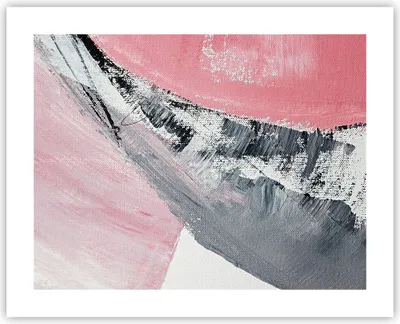 Produktbild von Poster - Poster ohne Rahmen - Rosa Grau Farbe - 50x40 cm - Wand Bild - Wanddeko - Wandbilder - Kunstposter - Wandposter - Bilder - Kunstdruck - Wanddekoration - Wandbild - P2XAA50x40-4982