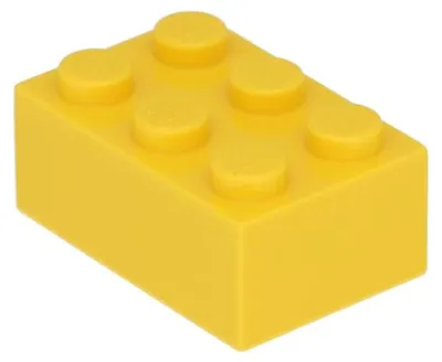 Produktbild von 5x LEGO Stein 2 x 3 (3002) - Gelb