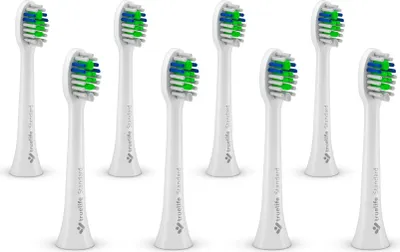 Produktbild von TrueLife SonicBrush Compact Standard Heads 8 pack, wymienne końcówki, precyzyjne czyszczenie, wskaźnik zużycia, kompatybilne z SonicBrush Compact
