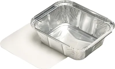 Produktbild von STARPAK Aluminium Schale eckig mit Deckel 1.000 ml 214 x 110 x 54 mm 10 Stück