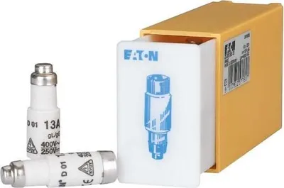 Produktbild von Eaton Neozed-Sicherung D02, 32A, 400V AC, gL/gG, 50kA, in Kunststoffbox für Hutschiene, 12 Stk.
