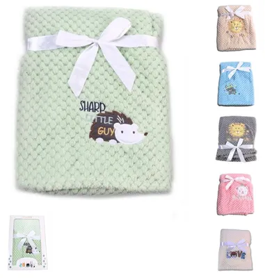 Produktbild von Cangaroo Babydecke Freya, Größe 80 x 110 cm kuschelige Babydecke aus Fleece grün