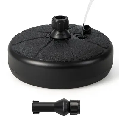 Obrázek produktu pro KOMFOTTEU stojan na slunečník lze naplnit 9,5 litry vody / 15 kg písku, stojan na slunečník pro tyče slunečníku 38 mm, podstavec na slunečník s držadlem