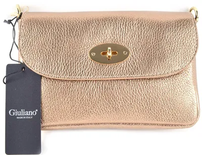 Productafbeelding van Giuliano lederen schoudertas Ruby - Italy - Dames - Donkergoud