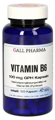 Obrázok produktu pre Vitamín B6 100 mg Gph Capsules 120 kapsúl