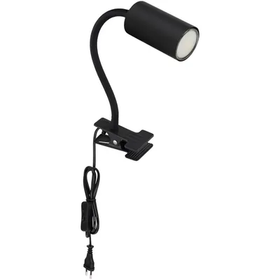 Produktbild von GLOBO 57911KB ROBBY Klemmstrahler Metall schwarz matt, 1x GU10