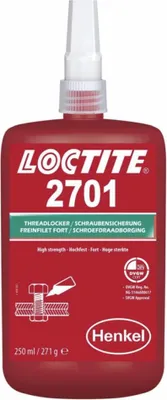 Obrázek produktu pro Loctite 2701 Vysokopevnostní zajišťovač závitů 250 ml