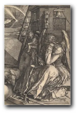 Immagine prodotto di Stampa artistica "Melancolia I – Allegoria" di Albrecht Dürer – 40x60 cm – non incorniciata