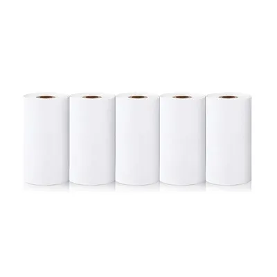 Produktbild von Thermopapier für Kinderkamera InstantPrint – 5× Ersatzrollen, Schwarz-Weiß Sofortdruck, einfache Installation - ExtraRolls