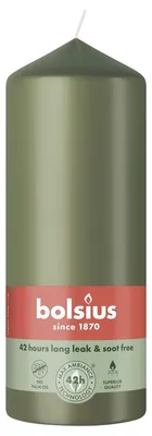 Obrázok produktu pre Bolsius stĺpiková sviečka olivová 15 cm Ø 5,8 cm
