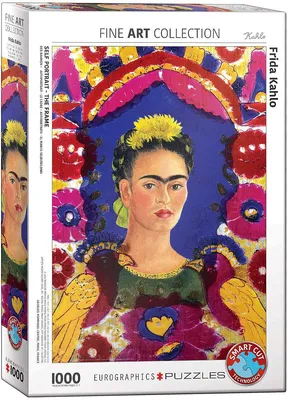 Image de EUROGRAPHICS Puzzle Portrait de Frida Kahlo dans un cadre 1000 pièces