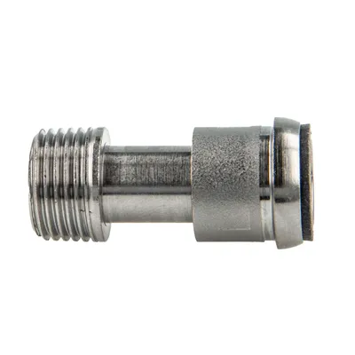 Produktbild von tecuro Heizkörper Ausgleichstülle mit Eurokonus x 1/2 Zoll (DN15) Aussengewinde, Messing vernickelt