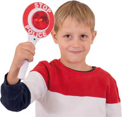 Produktbild von Polizeikelle STOP and GO Polizei Rollenspiel Verkehrsübung Kindergarten Schule
