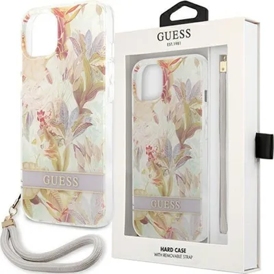Produktbild von Guess Guohcp14Mhflsu Iphone 14 Plus 6,7"" Fioletowy/Lila Hartschale Blumenband