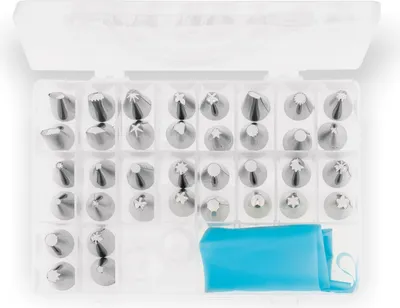 Obrázek produktu pro Piping Bag Silikonový piping bag s 38x piping tryskami TADAR