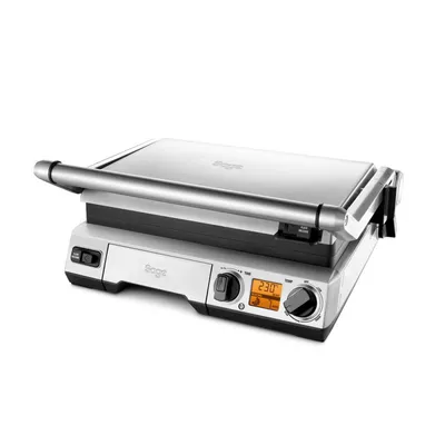 Produktbild von Sage the Smart Grill, Edelstahl, Aluminium, Edelstahl, Rechteckig, Drehregler, Scharnier, LCD