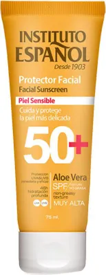Obrázek produktu pro Instituto Español Opalovací krém na obličej pro citlivou pleť Spf50 75ml