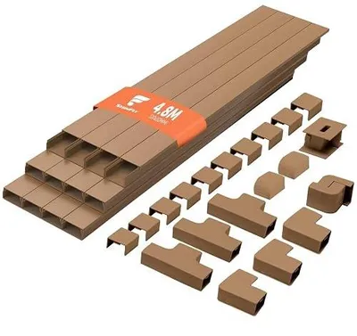 Zdjęcie produktu dla Kanał kablowy organizer na kable czarny samoprzylepny zestaw 12 szt