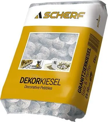 Produktbild von 25kg SCHERF-Granit Zierkies Salz+Pfeffer 25-50mm