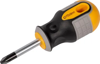 Produktbild von Roughneck Pozi® Stubby-Schraubendreher – Magnetische Spitze, Pozidriv S2-Stahlkl
