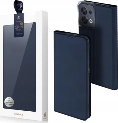 Immagine prodotto di Dux Ducis Skin Pro Oppo Reno 8 Custodia con scheda Portafoglio Flap Stand Blu
