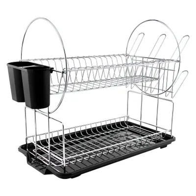 Zdjęcie produktu dla Ociekacz do naczyń HOME ELEMENTS, 52,5 x 23,5 x 36 cm Kolor: srebrny