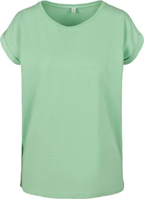 Image de Build Your Brand BY021 | T-Shirt Femme à Épaule Étendue - Couleur : Neo Mint - Taille : S