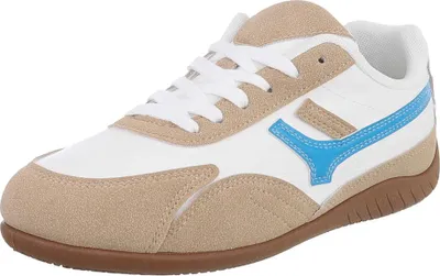 Produktbild von Ital-Design Damen Freizeitschuhe  Wildlederoptik Sneakers Low 90033131 Hellbraun Gr.  41