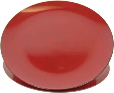 Produktbild von POSIWIO Deko - Teller Rot mit Schwarz rund Ø 40 cm - Kunststoff